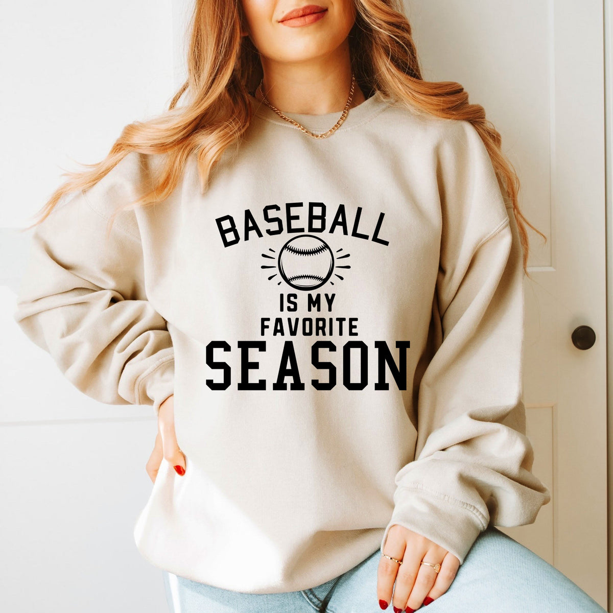 Baseball Is My Favorite With Ball | Sweatshirt