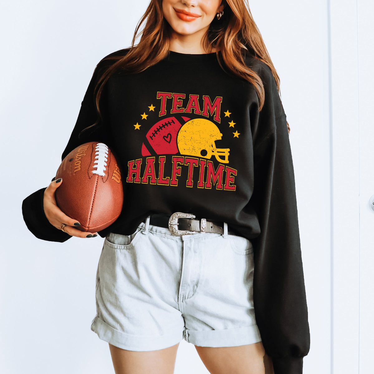 Team Halftime Distressed - Red | Sweatshirt