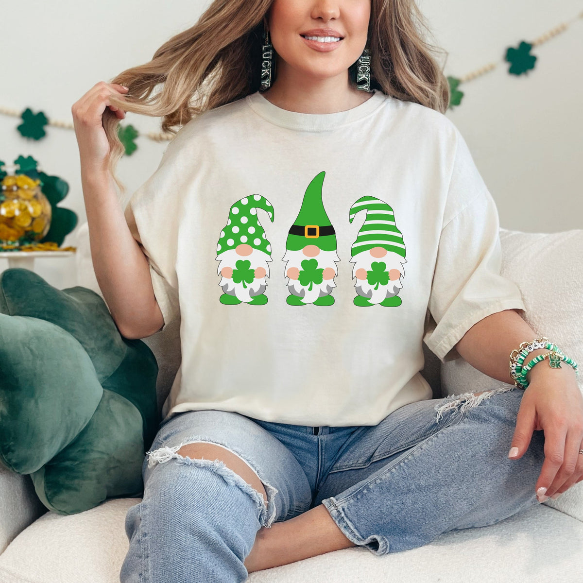 Lucky Gnomes | Garment Dyed Tee