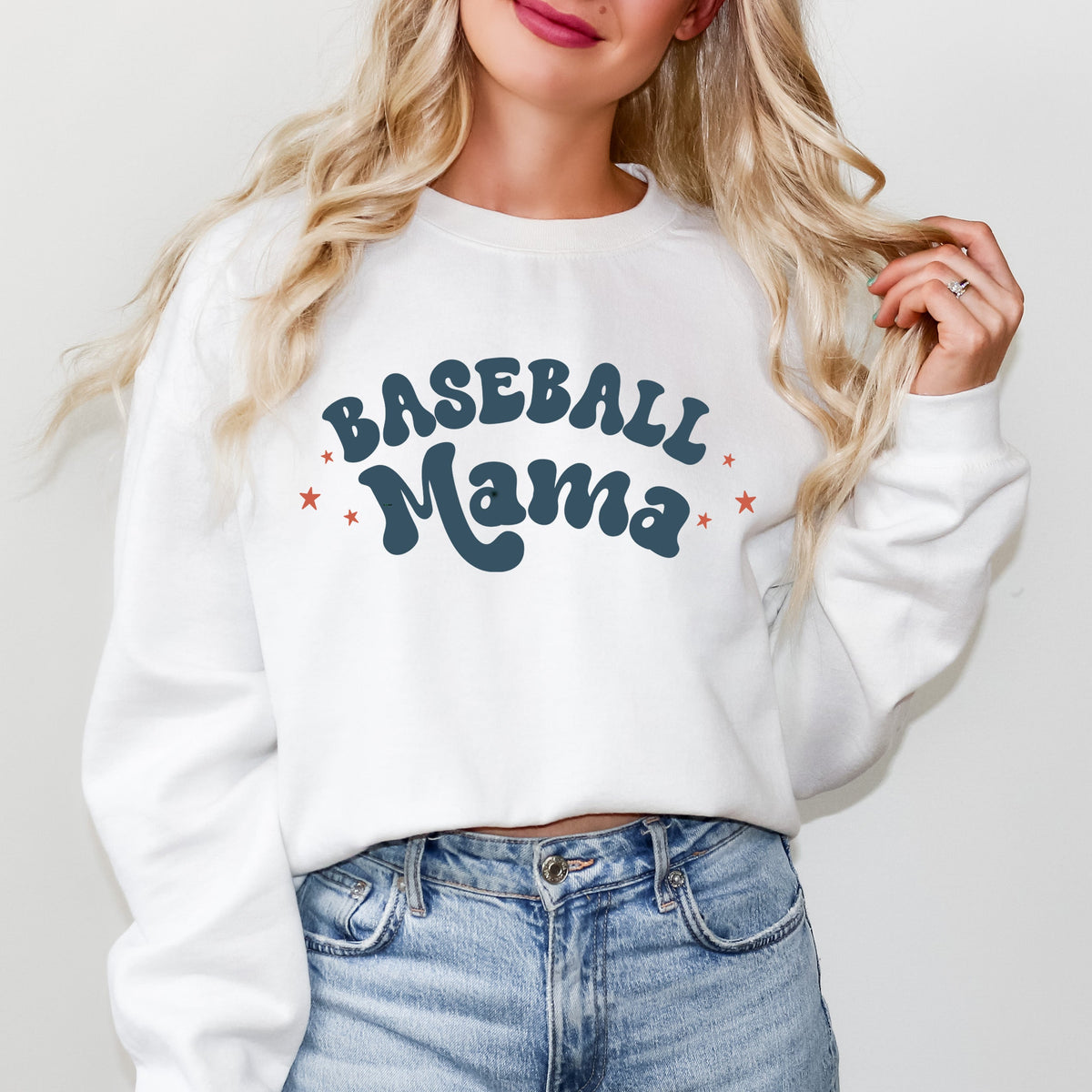 Baseball Mama Stars | Sweatshirt