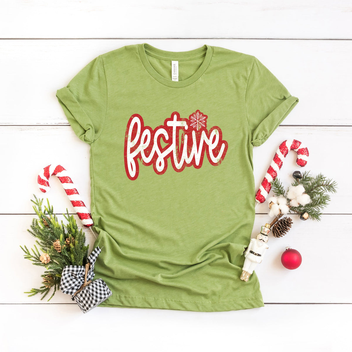 Festive Snowflake | Short Sleeve Graphic Tee