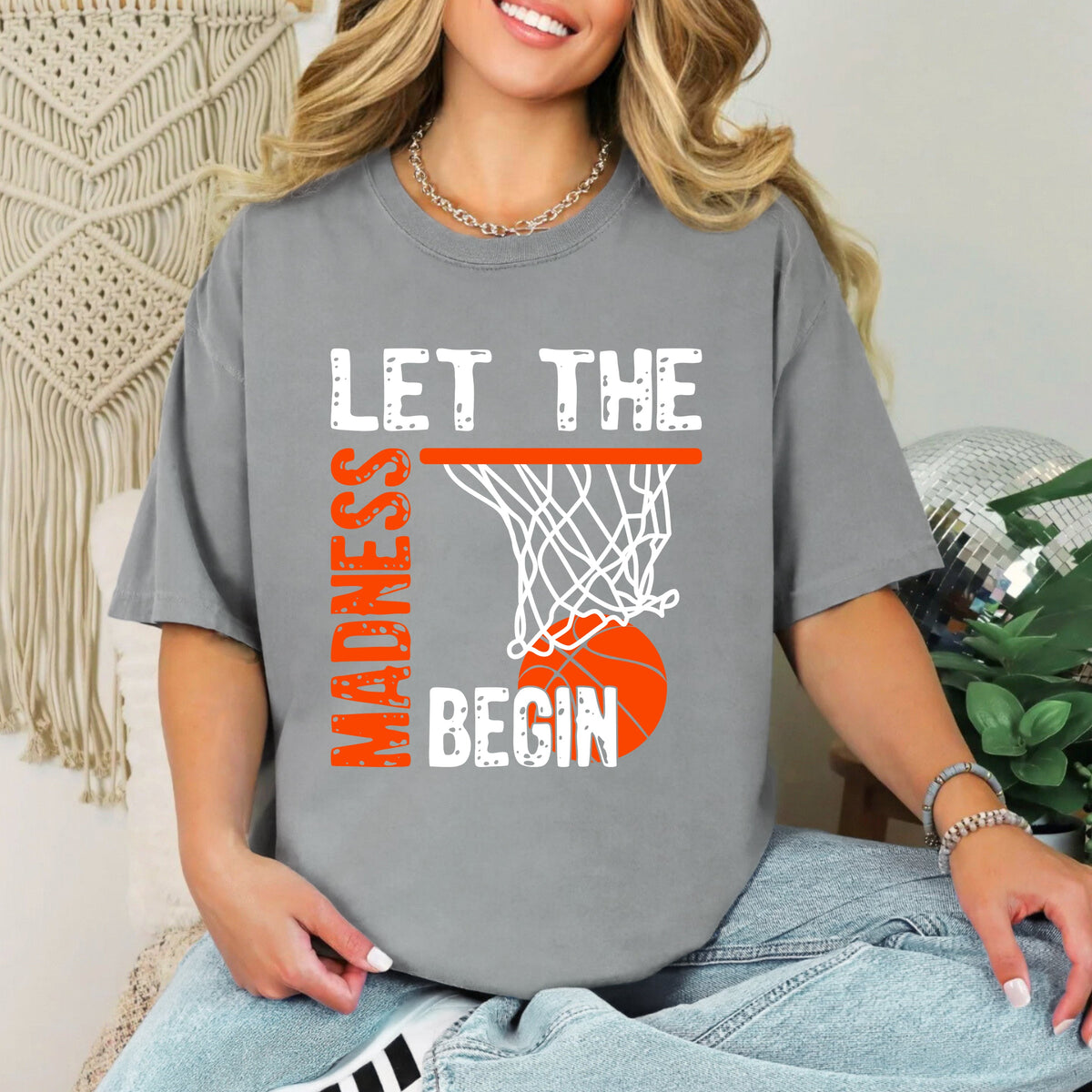 Let The Madness Begin | Garment Dyed Short Sleeve Tee