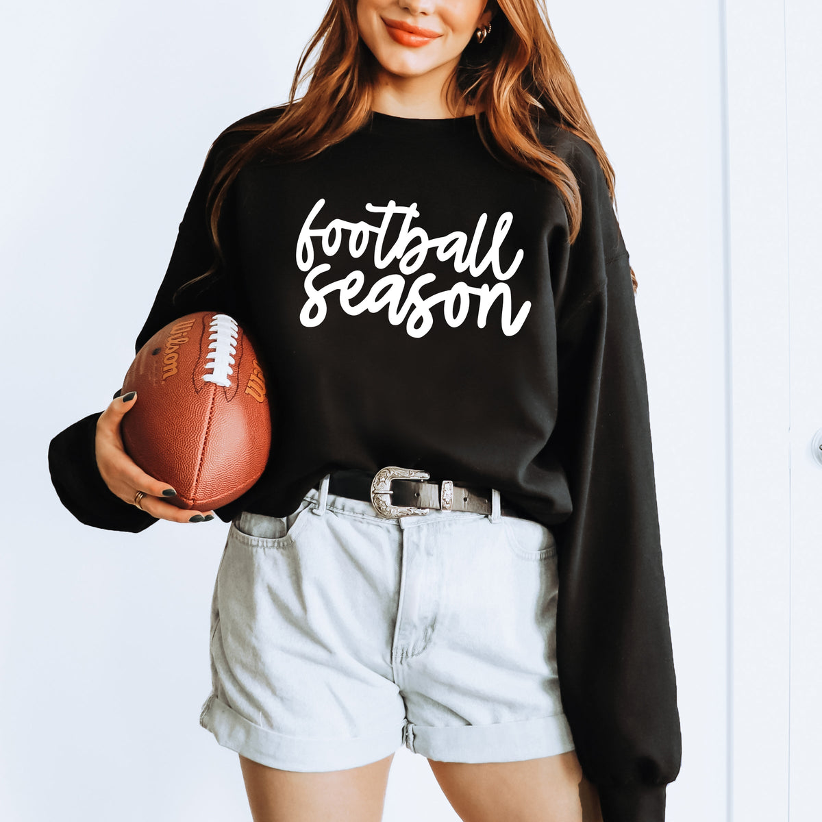Football Season Cursive | Sweatshirt