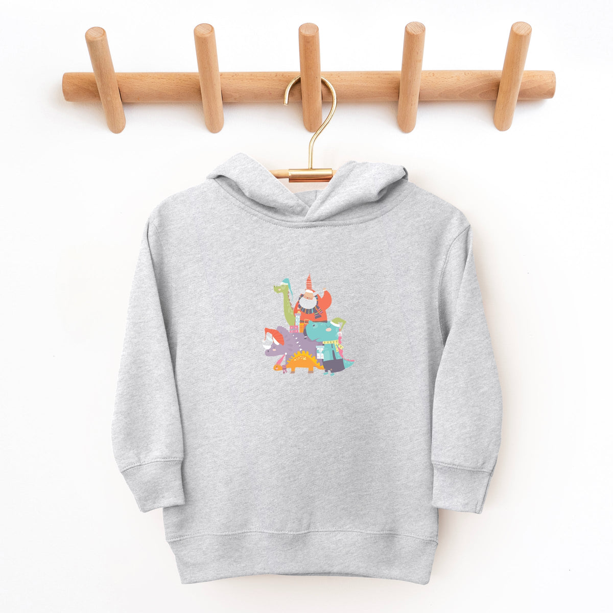 Santa and Dinosaurs - Toddler Hoodie