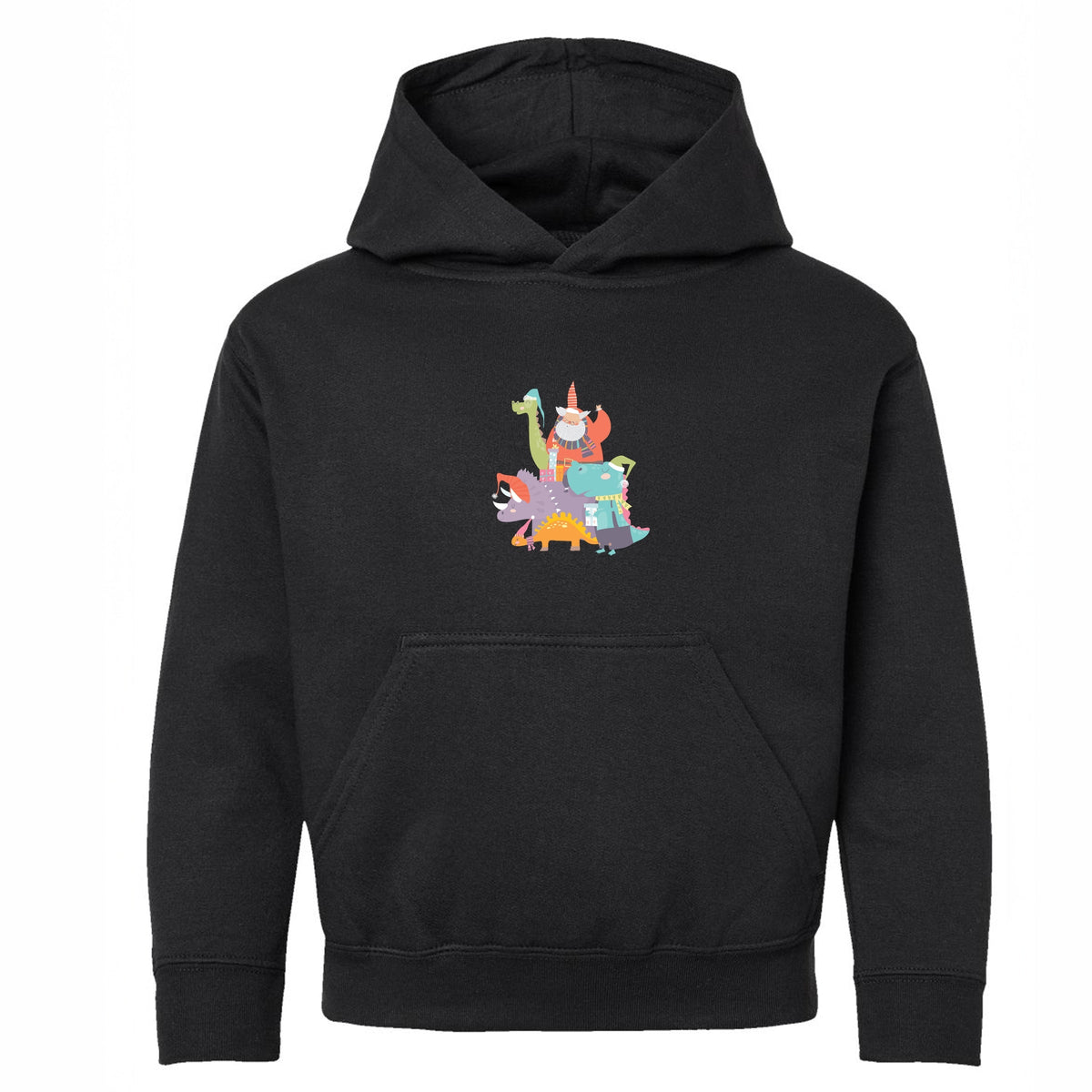 Santa and Dinosaurs - Youth Graphic Hoodie