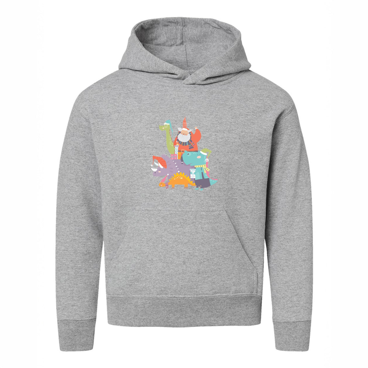 Santa and Dinosaurs - Youth Graphic Hoodie