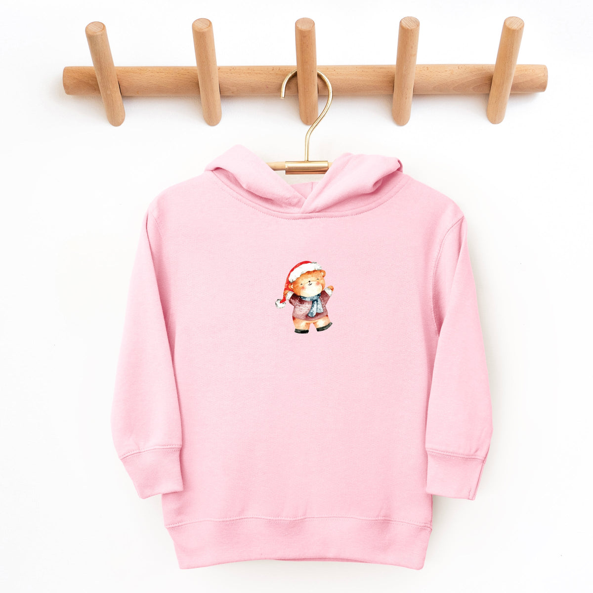 Watercolor Bear Scarf - Toddler Hoodie