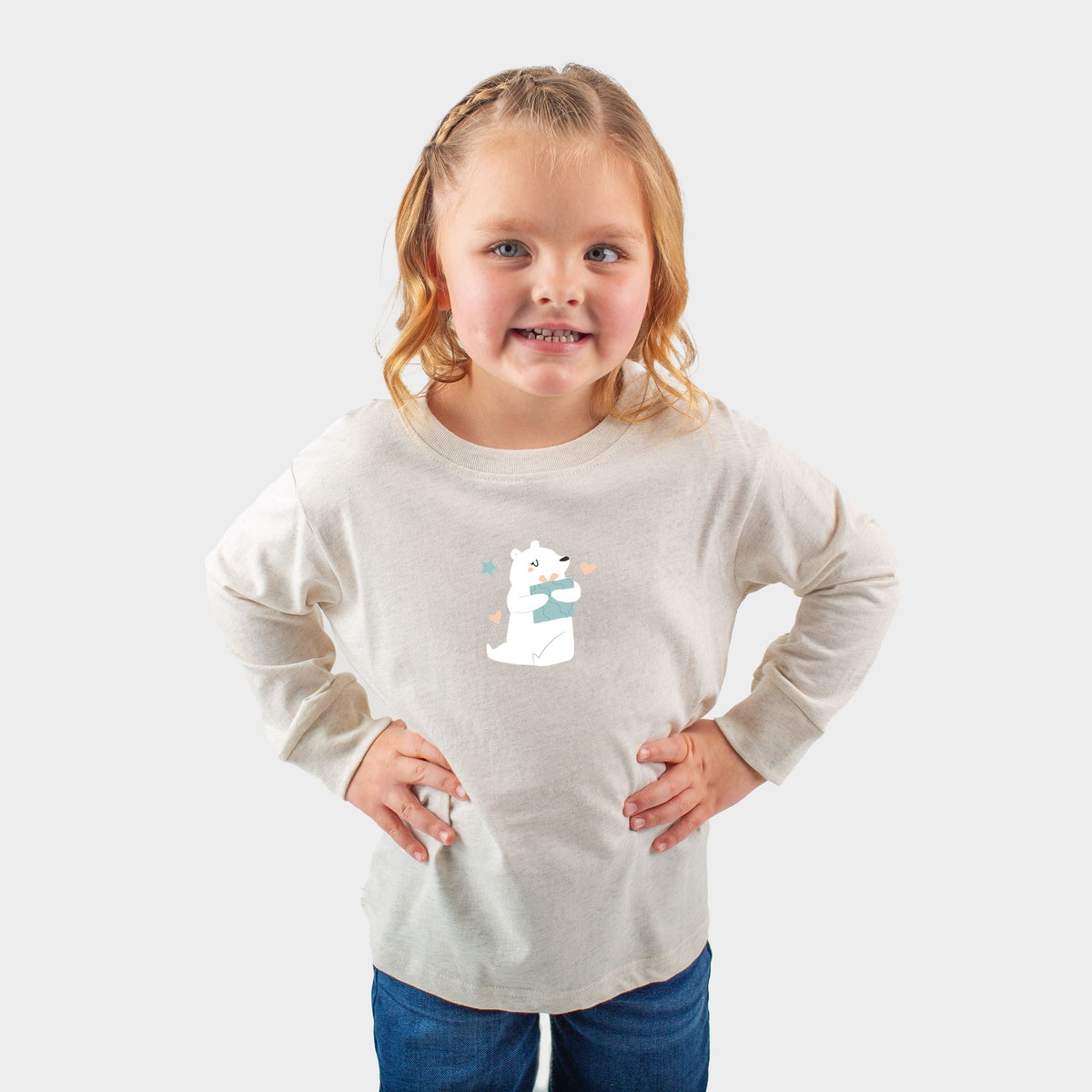 Polar Bear Presents - Toddler Long Sleeve Graphic Tee
