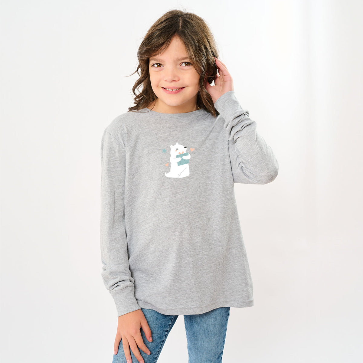 Polar Bear Presents - Youth Long Sleeve Graphic T-Shirt