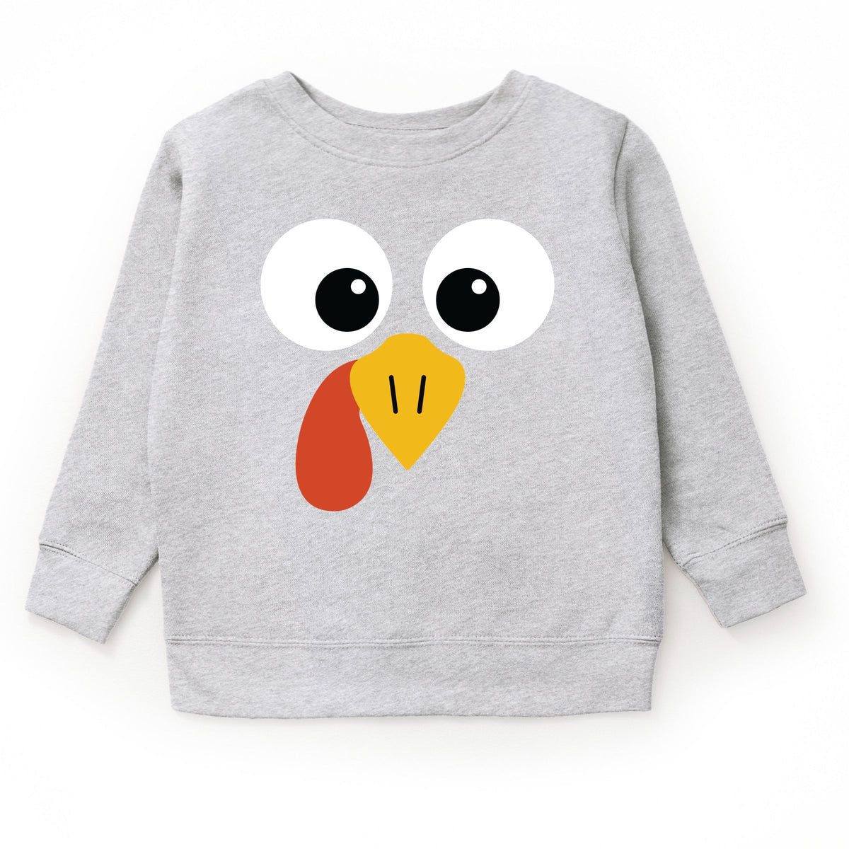 Turkey Face Big Eyes - Kid's Toddler Sweatshirt and Kid's Youth Sweatshirt