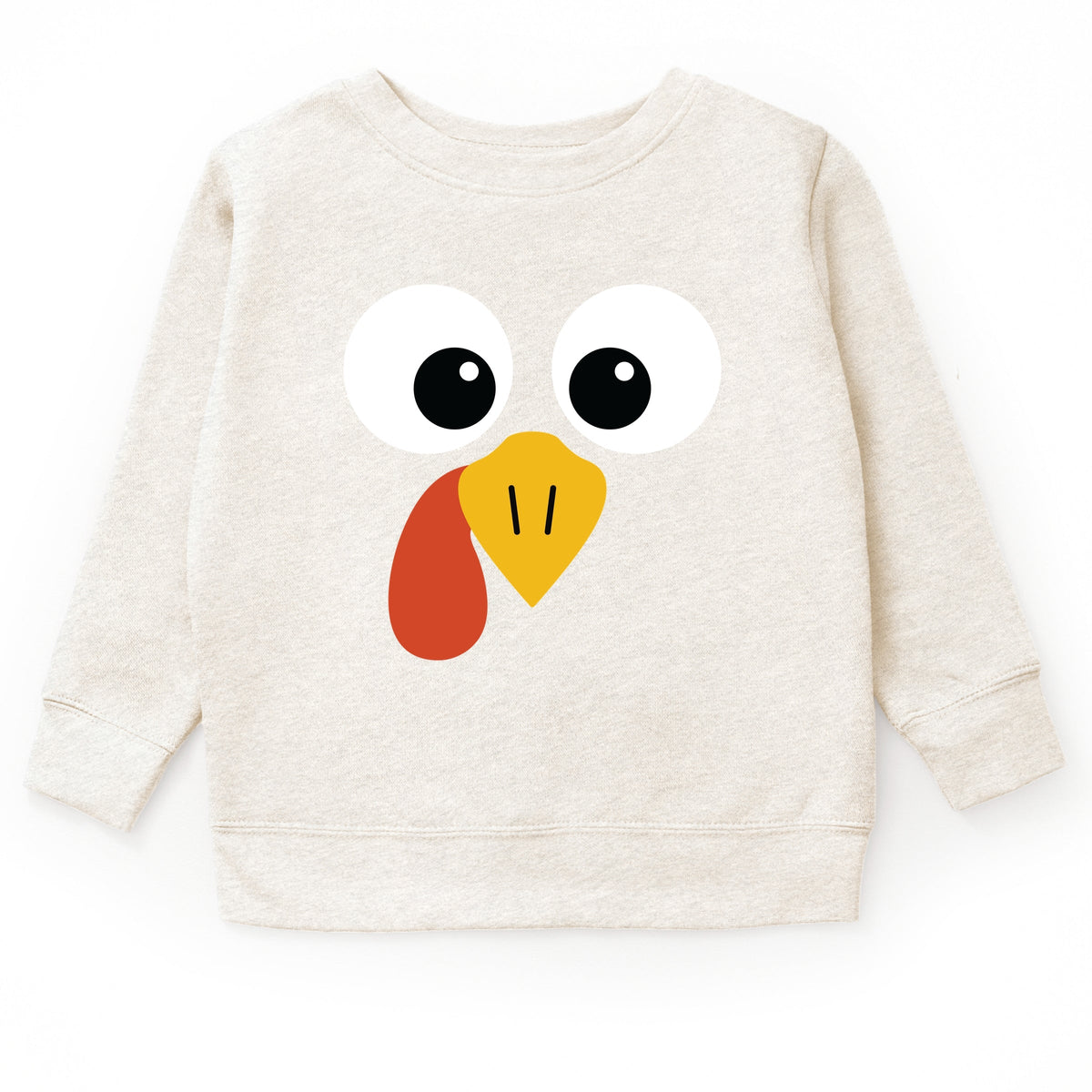 Turkey Face Big Eyes - Kid's Toddler Sweatshirt and Kid's Youth Sweatshirt