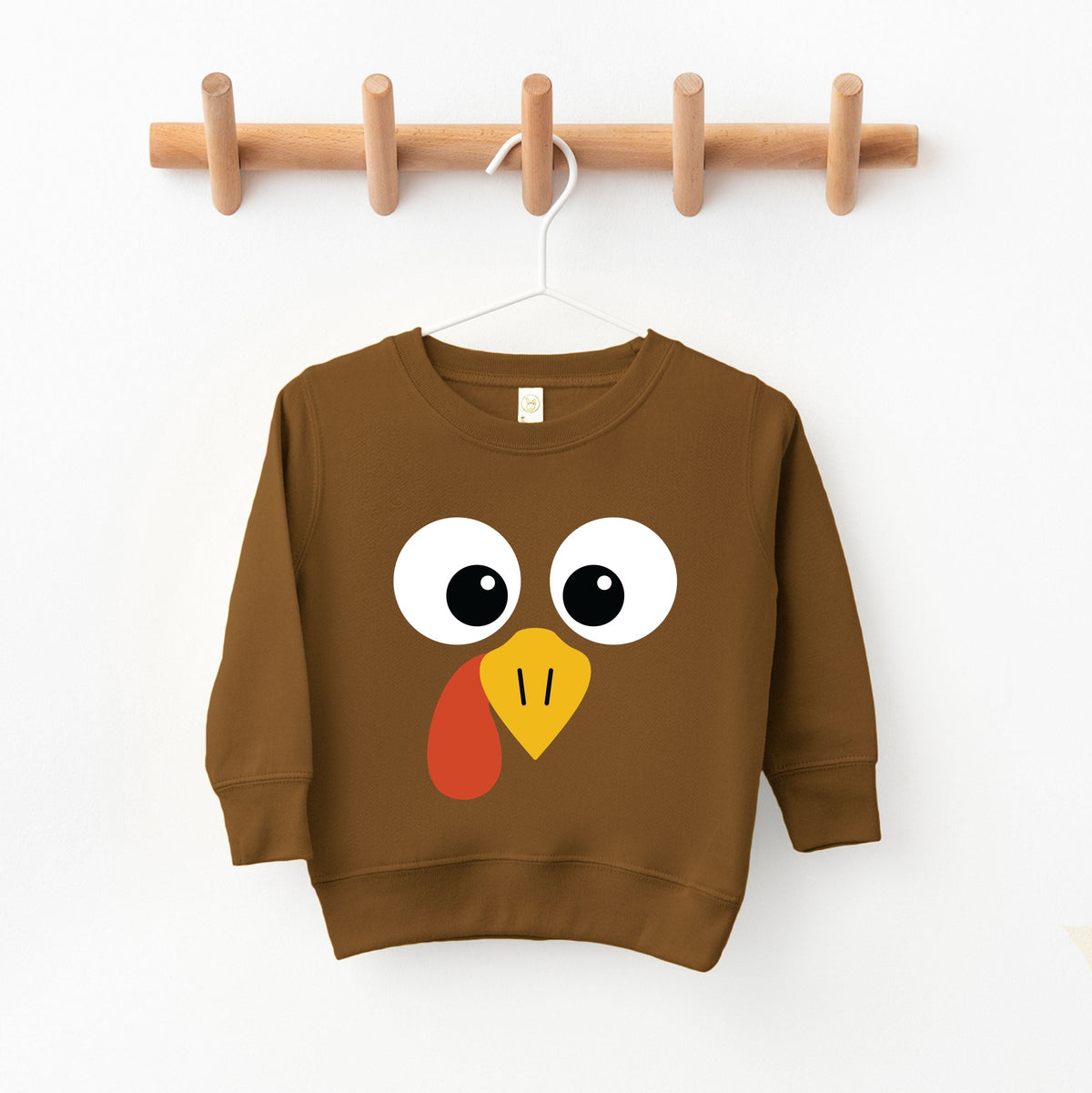 Turkey Face Big Eyes - Kid's Toddler Sweatshirt and Kid's Youth Sweatshirt