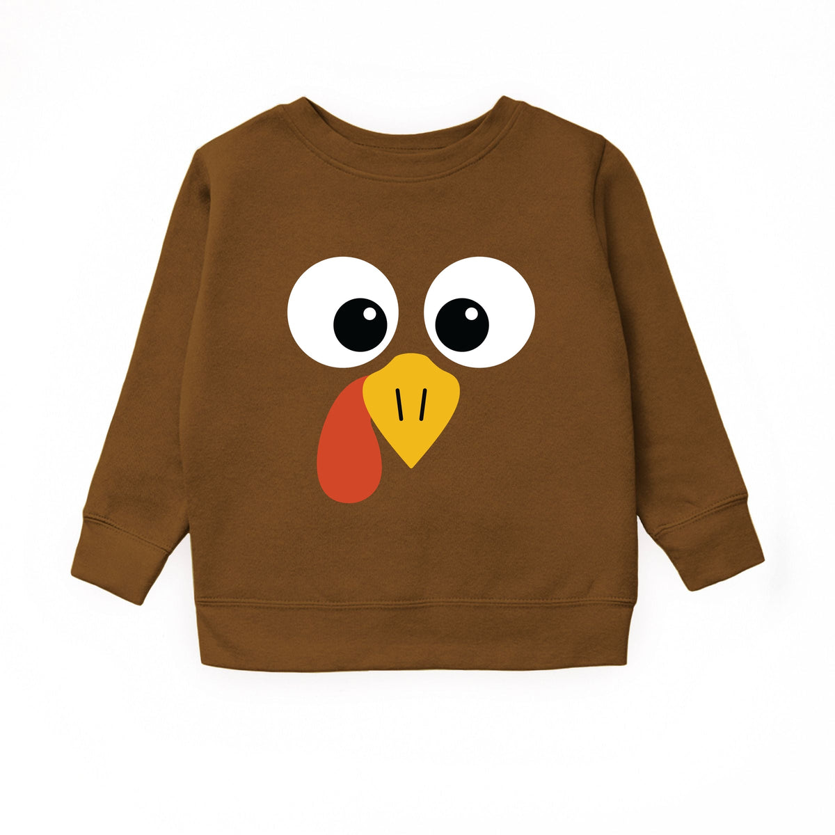 Turkey Face Big Eyes - Kid's Toddler Sweatshirt and Kid's Youth Sweatshirt