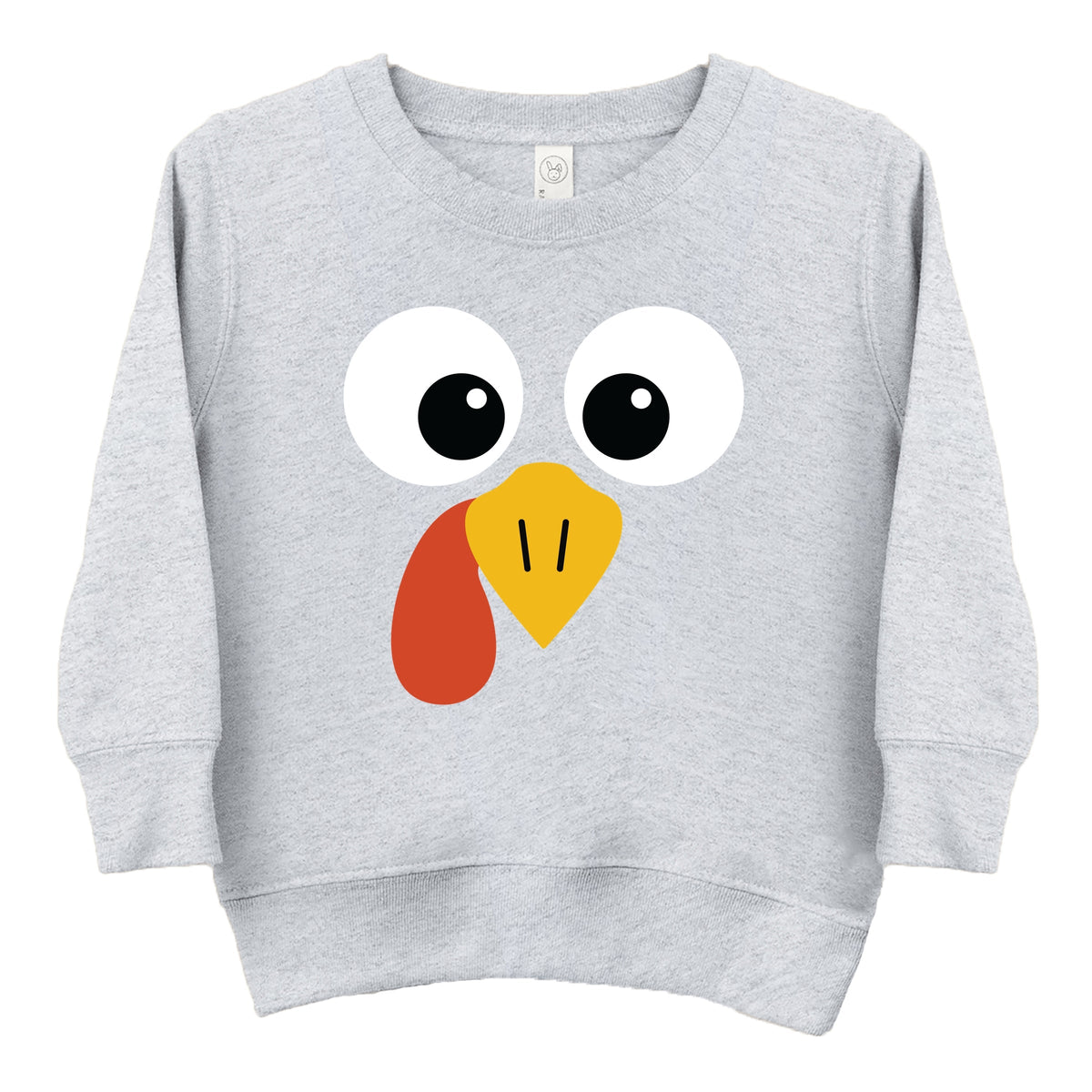 Turkey Face Big Eyes - Kid's Toddler Sweatshirt and Kid's Youth Sweatshirt