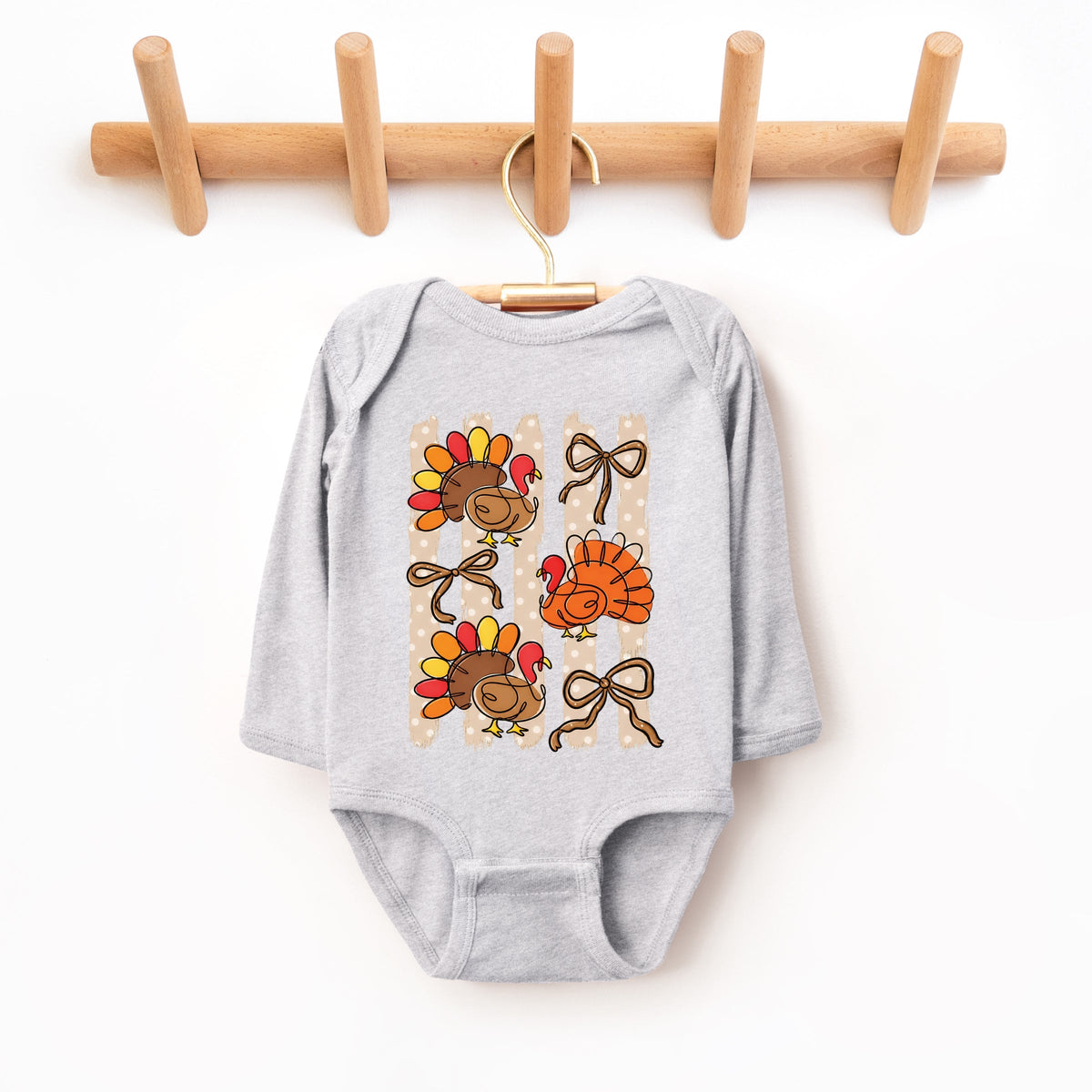 Turkey Linework - Infant Long Sleeve Bodysuit