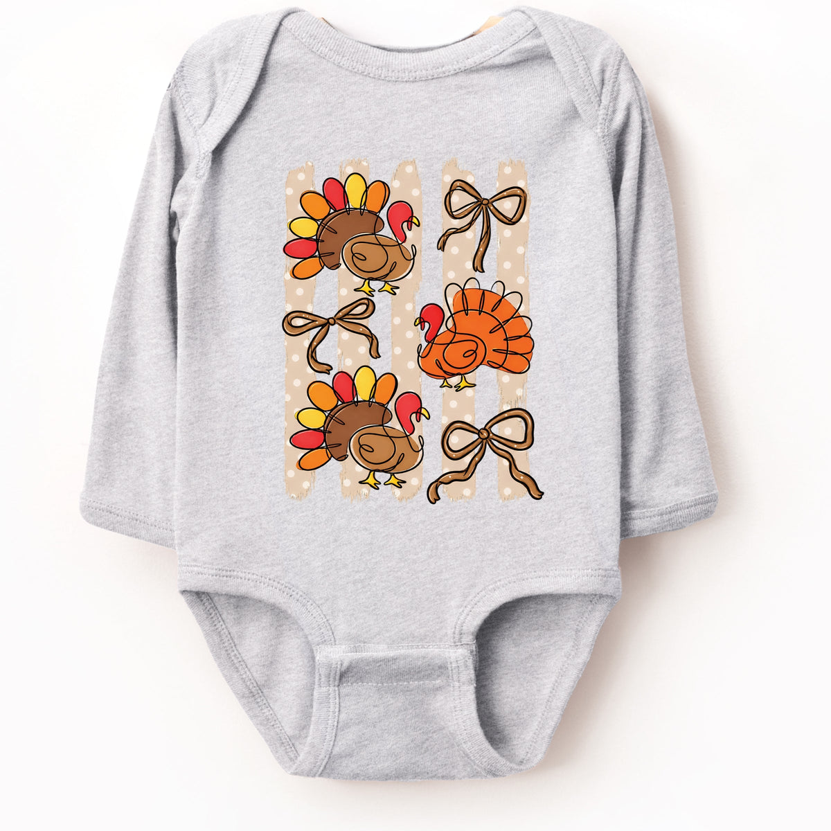 Turkey Linework - Infant Long Sleeve Bodysuit