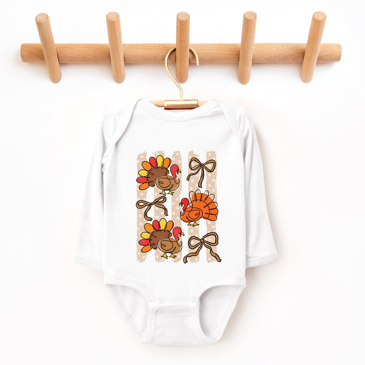 Turkey Linework - Infant Long Sleeve Bodysuit