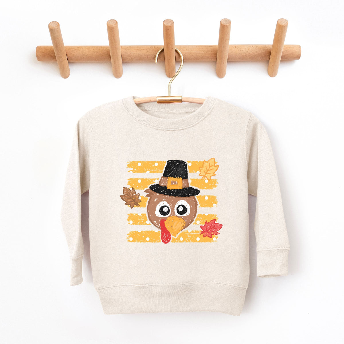 Hand Drawn Boy Turkey - Youth Graphic Sweatshirt