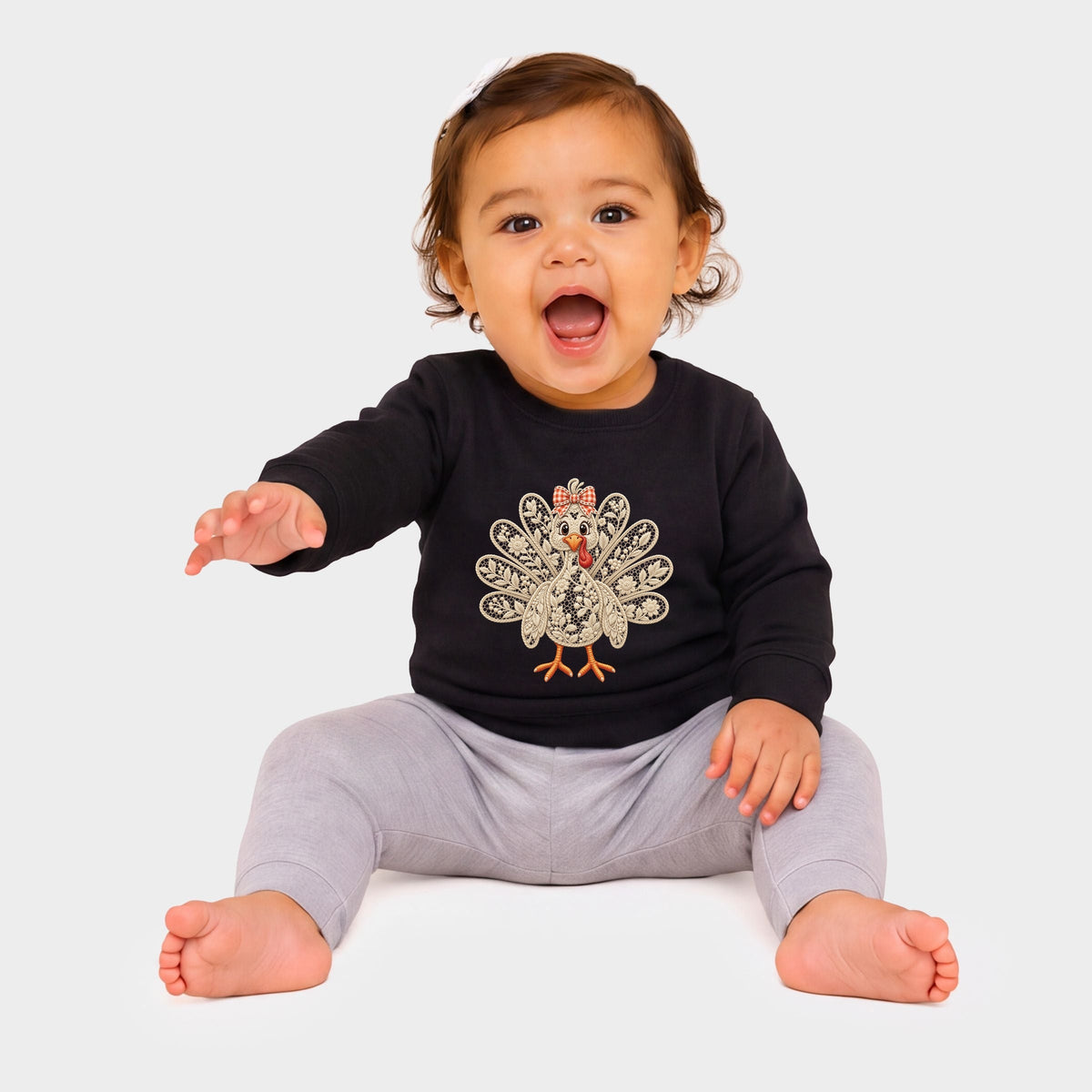 Turkey Lace - Infant Fleece Sweatshirt