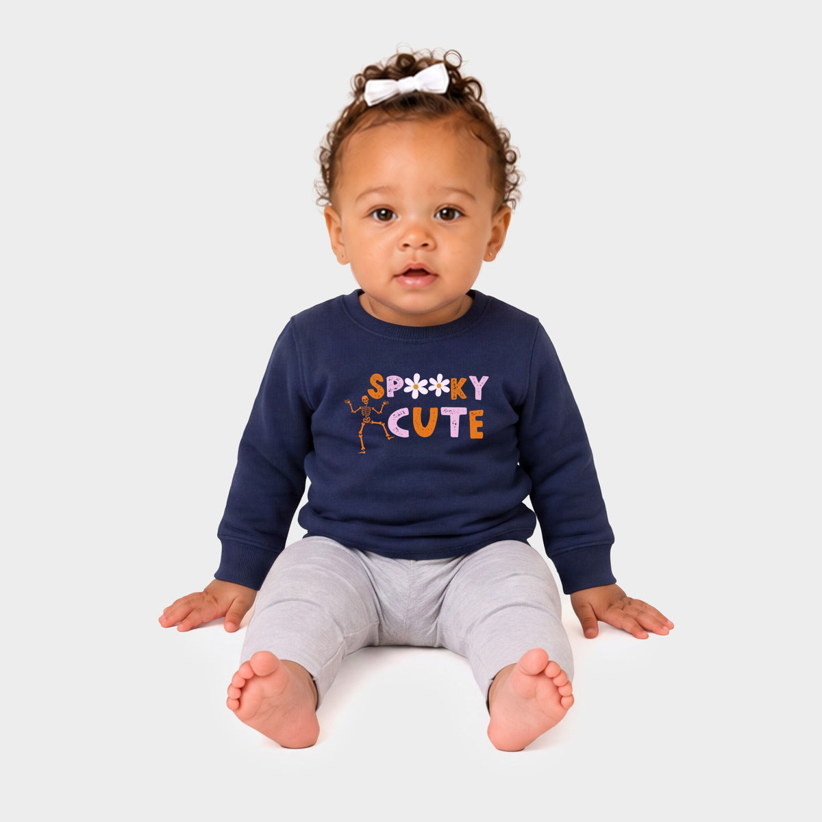 Spooky Cute Skeleton - Infant Crew Fleece Sweatshirt