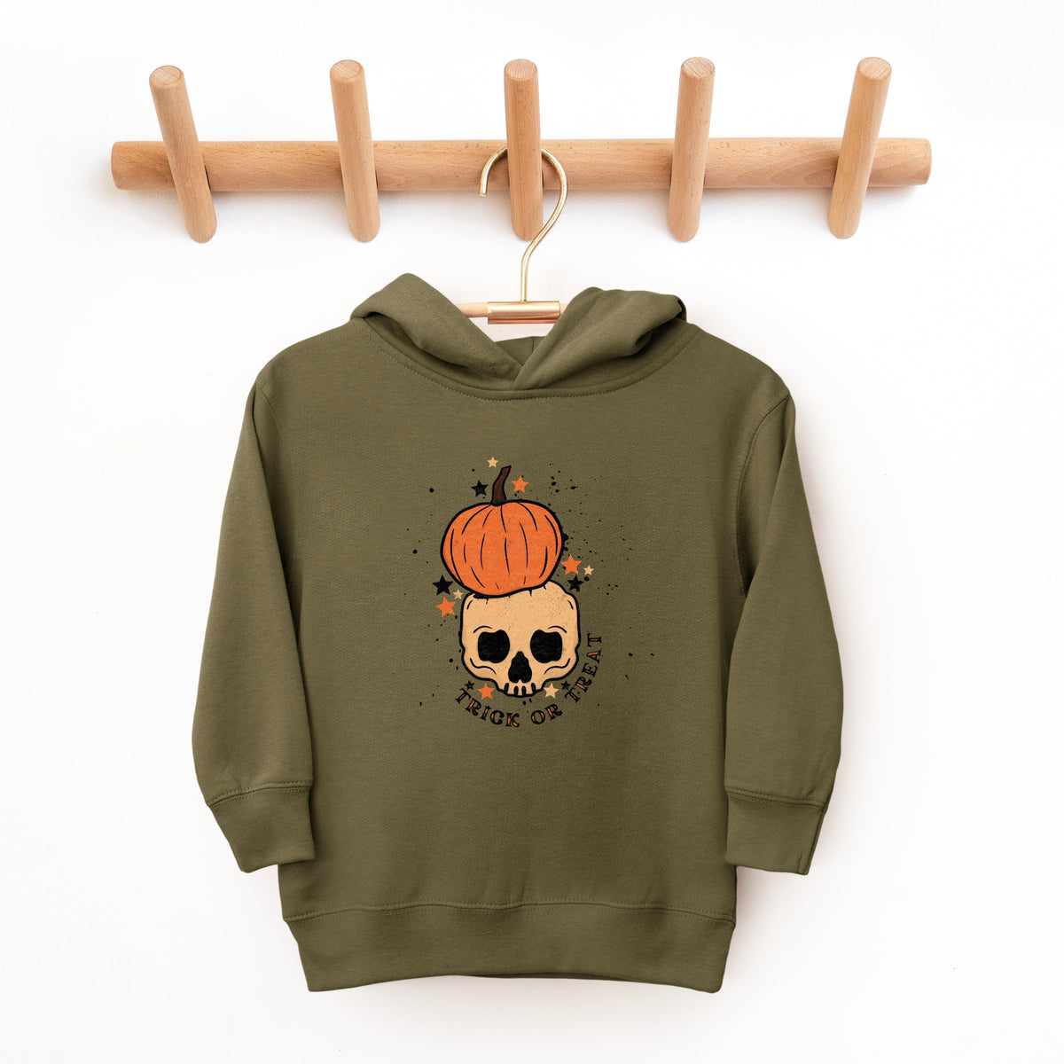 Trick Or Treat Skull - Toddler Hoodie