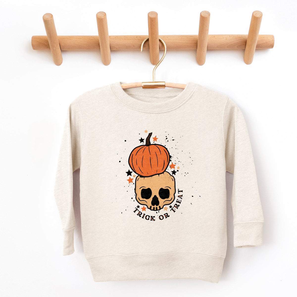 Trick Or Treat Skull - Toddler Graphic Sweatshirt