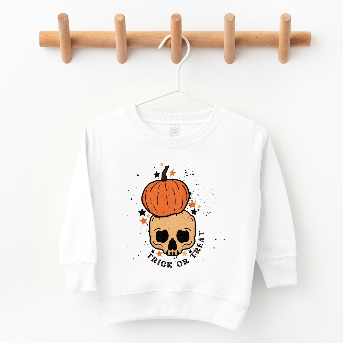 Trick Or Treat Skull - Toddler Graphic Sweatshirt