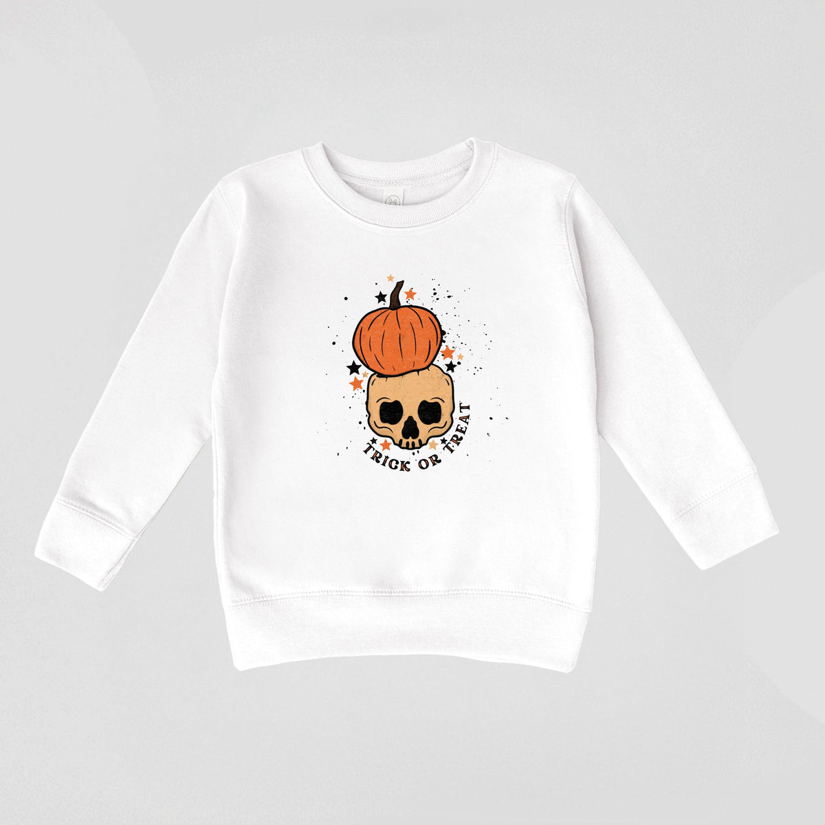 Trick Or Treat Skull - Toddler Graphic Sweatshirt