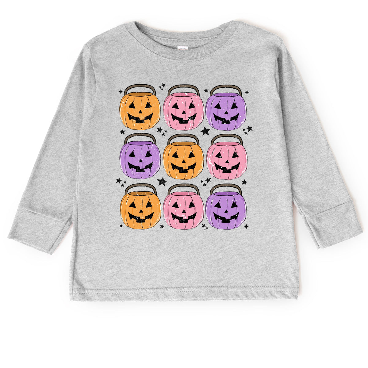 Halloween Candy Bucket Chart - Toddler Long Sleeve Graphic Tee