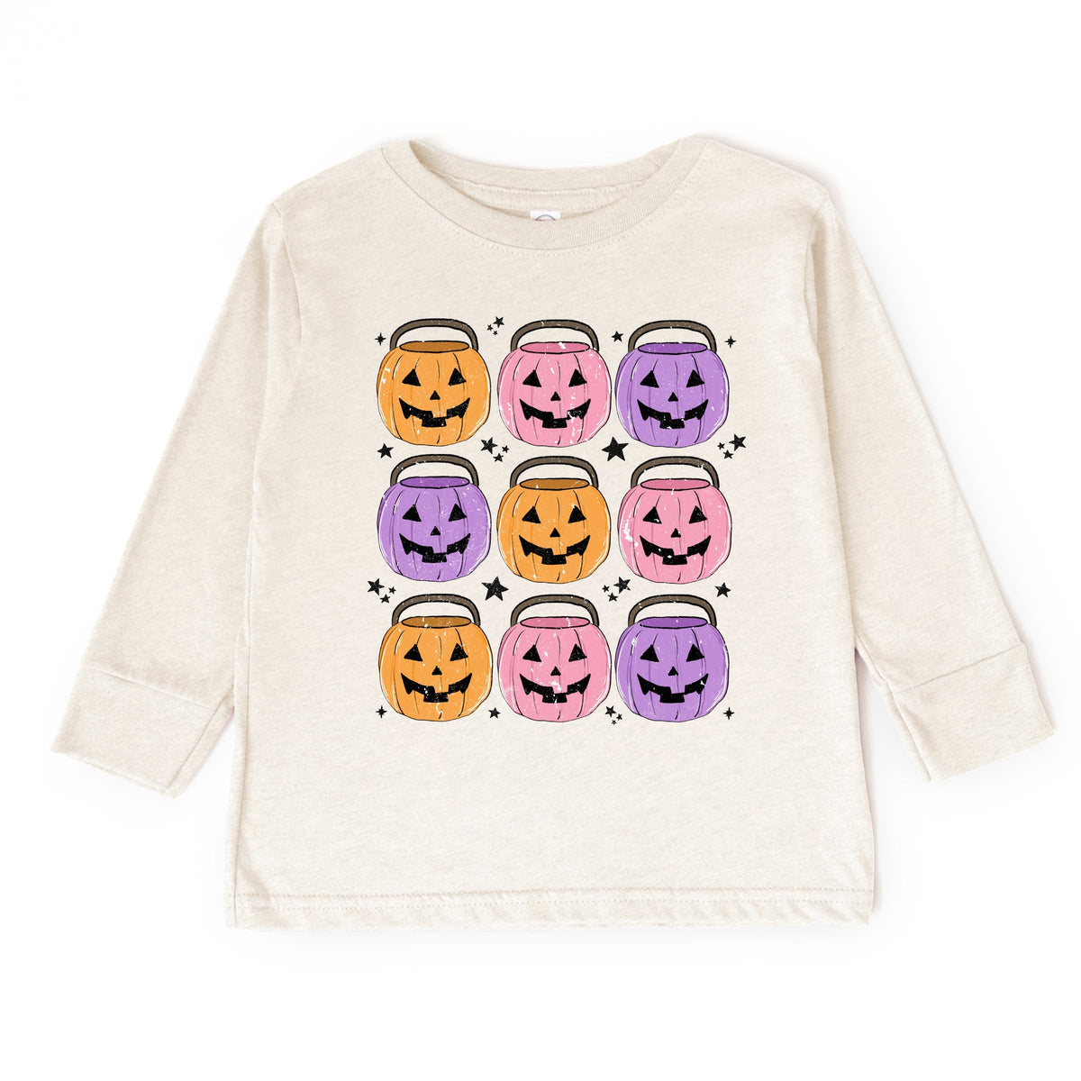 Halloween Candy Bucket Chart - Toddler Long Sleeve Graphic Tee