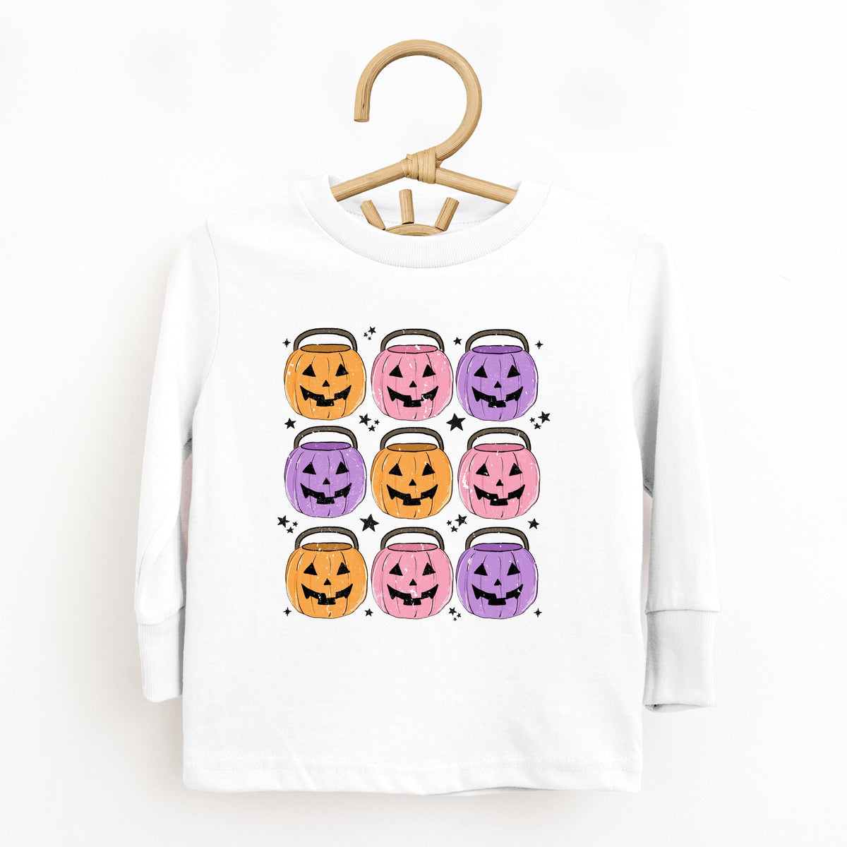 Halloween Candy Bucket Chart - Toddler Long Sleeve Graphic Tee