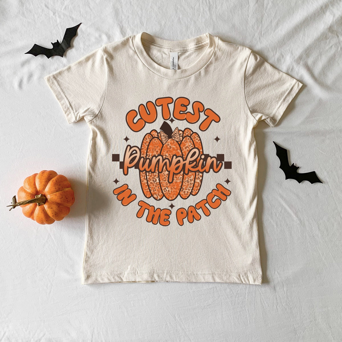 Cutest Pumpkin Leopard Print - Youth Short Sleeve Graphic T-Shirt