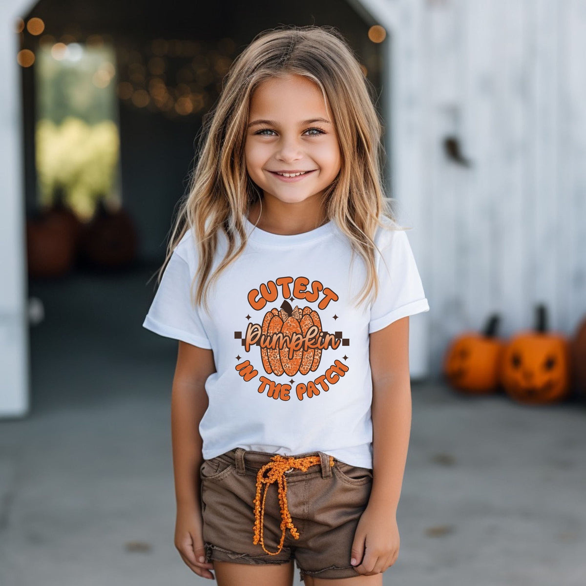 Cutest Pumpkin Leopard Print - Youth Short Sleeve Graphic T-Shirt