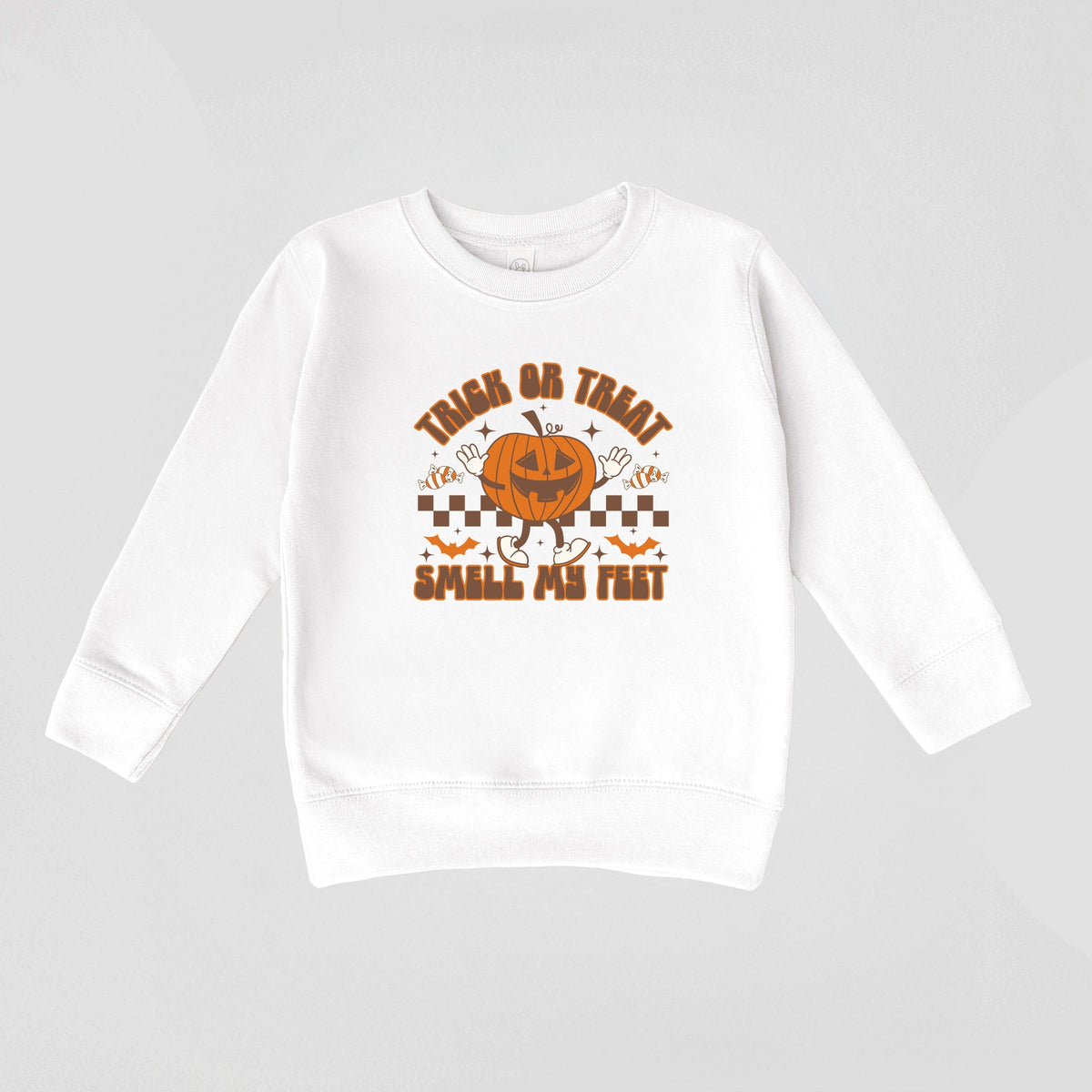 Smell My Feet Checkered - Toddler Graphic Sweatshirt
