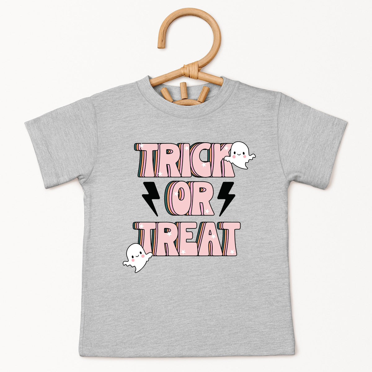 Trick Or Treat Lightning Bolt - Toddler Short Sleeve Graphic T-Shirt