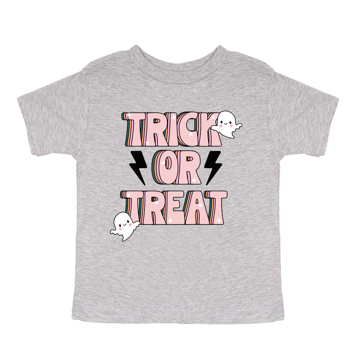 Trick Or Treat Lightning Bolt - Toddler Short Sleeve Graphic T-Shirt