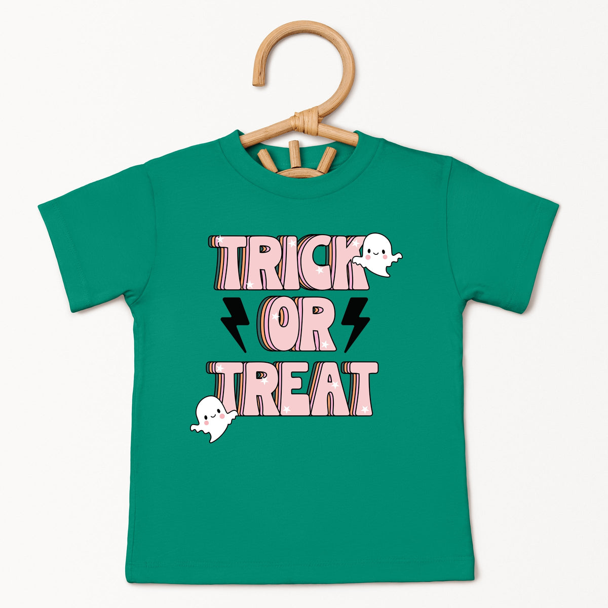 Trick Or Treat Lightning Bolt - Toddler Short Sleeve Graphic T-Shirt