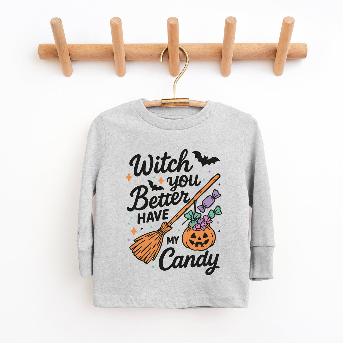 Witch You Better Have My Candy - Youth Long Sleeve Graphic T-Shirt