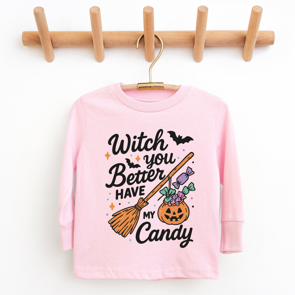 Witch You Better Have My Candy - Youth Long Sleeve Graphic T-Shirt