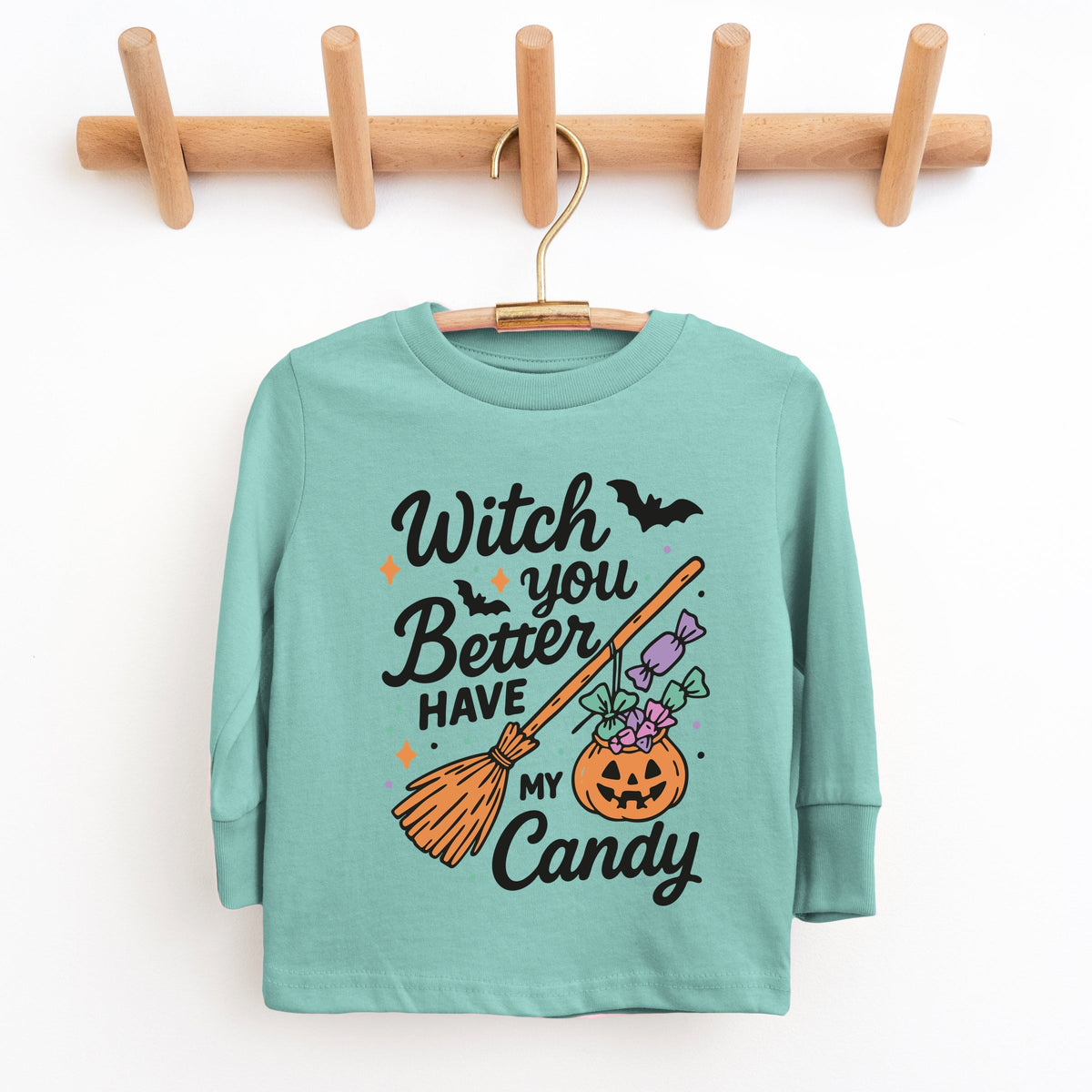Witch You Better Have My Candy - Youth Long Sleeve Graphic T-Shirt