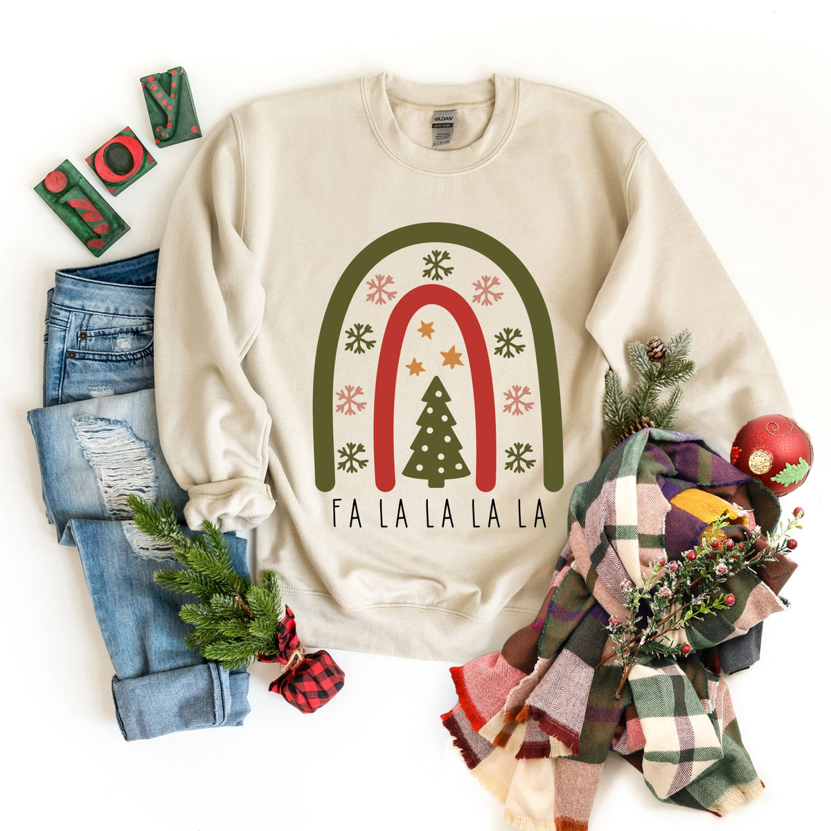 Boho Fa La La Rainbow - Women's Graphic Sweatshirt