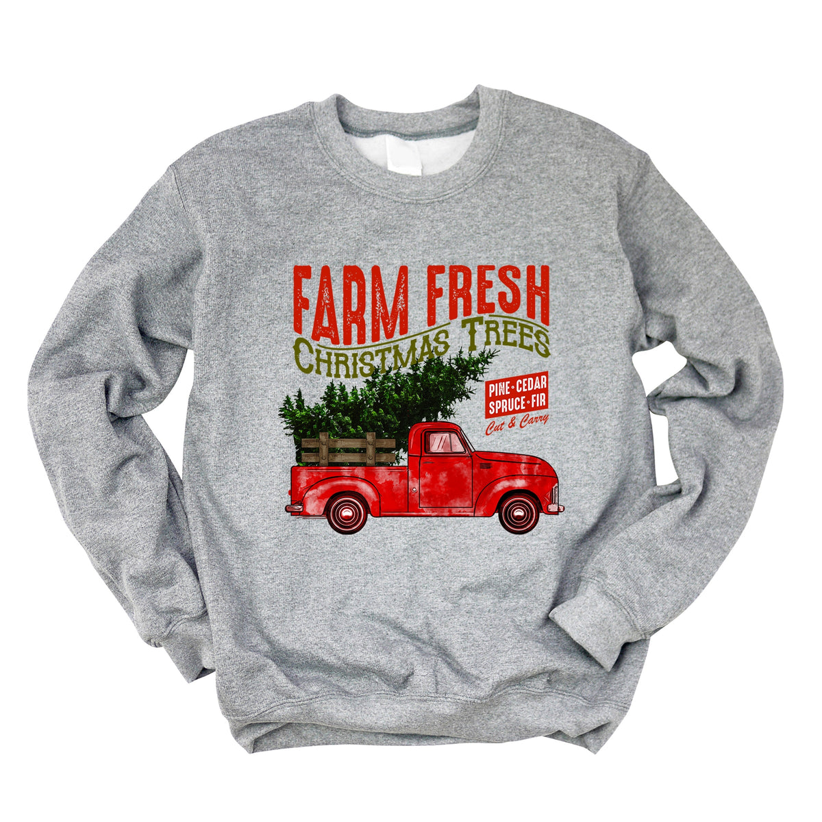 Farm Fresh Christmas Trees Truck - Women's Sweatshirt