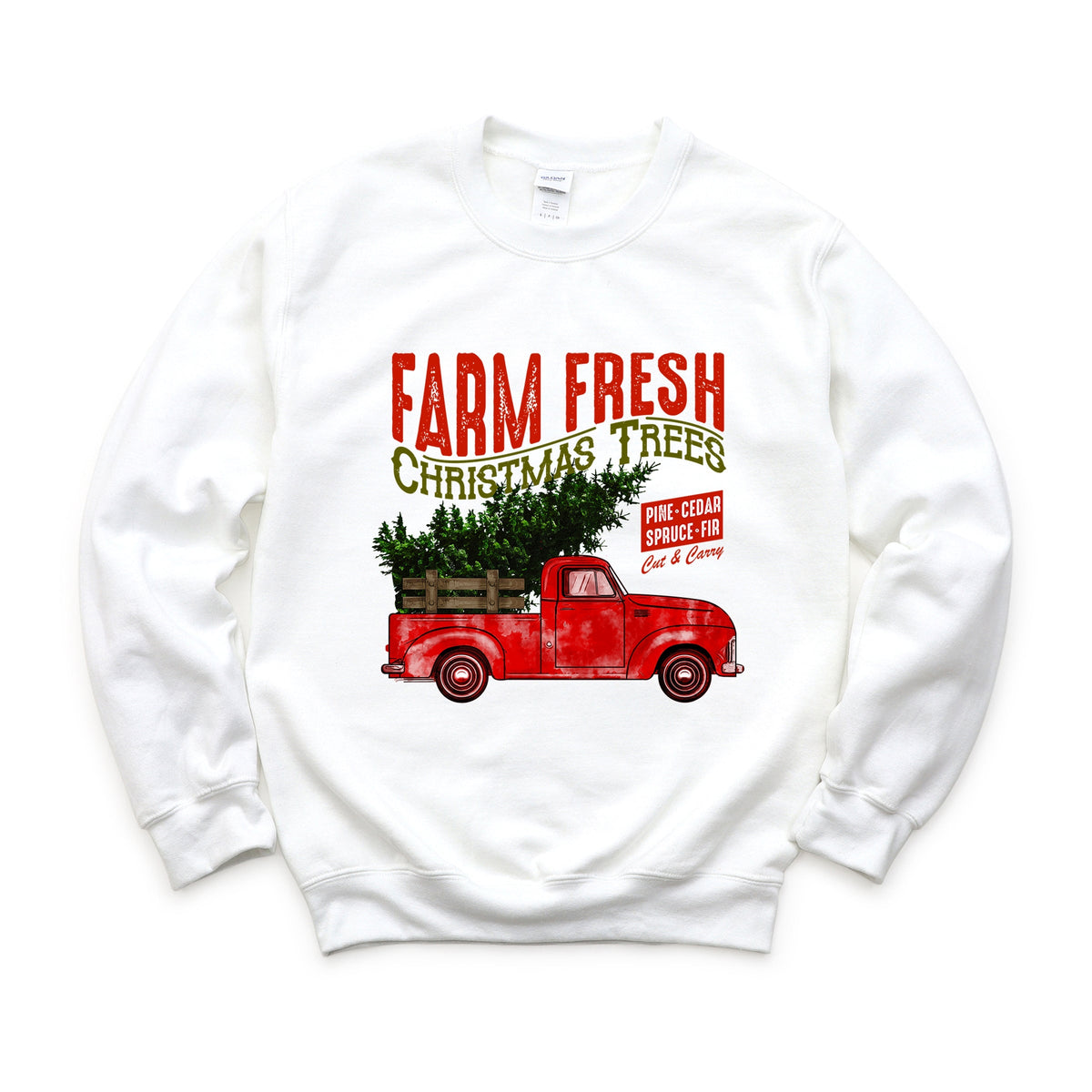 Farm Fresh Christmas Trees Truck - Women's Sweatshirt