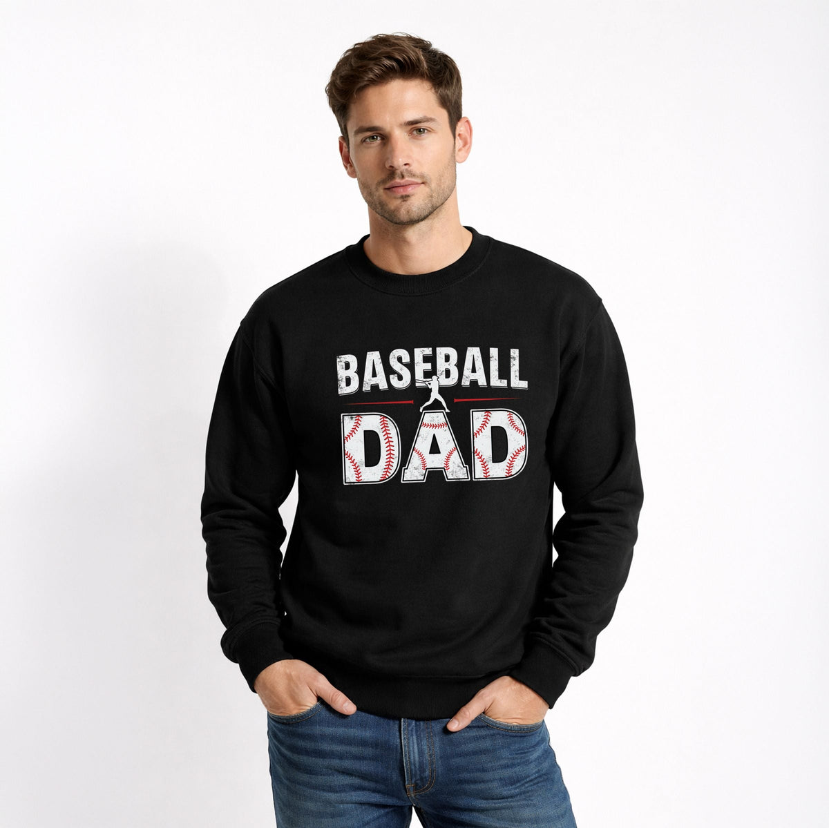 Baseball Dad Bold - Men's Graphic Sweatshirt