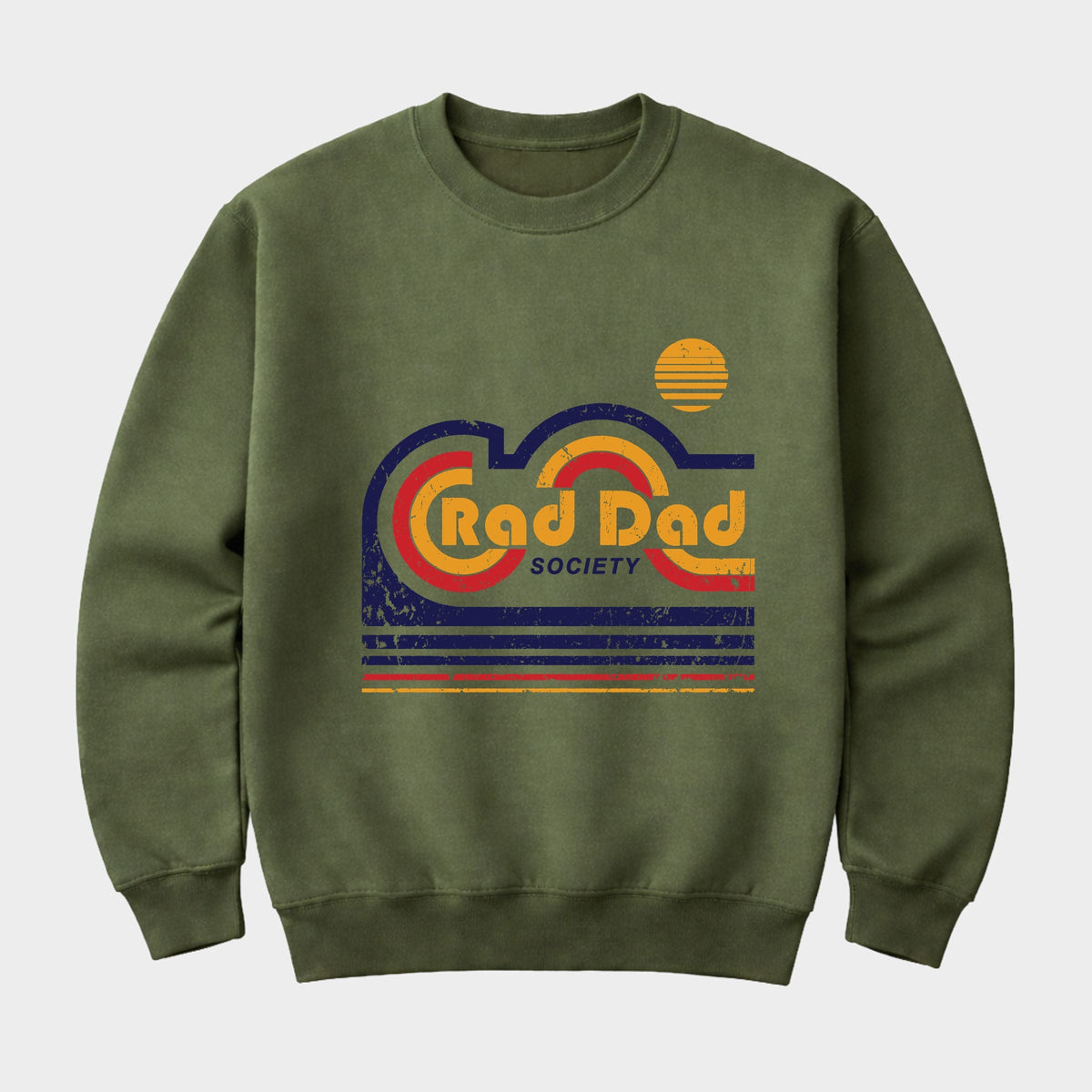 Rad Dad Society Retro - Men's Graphic Sweatshirt