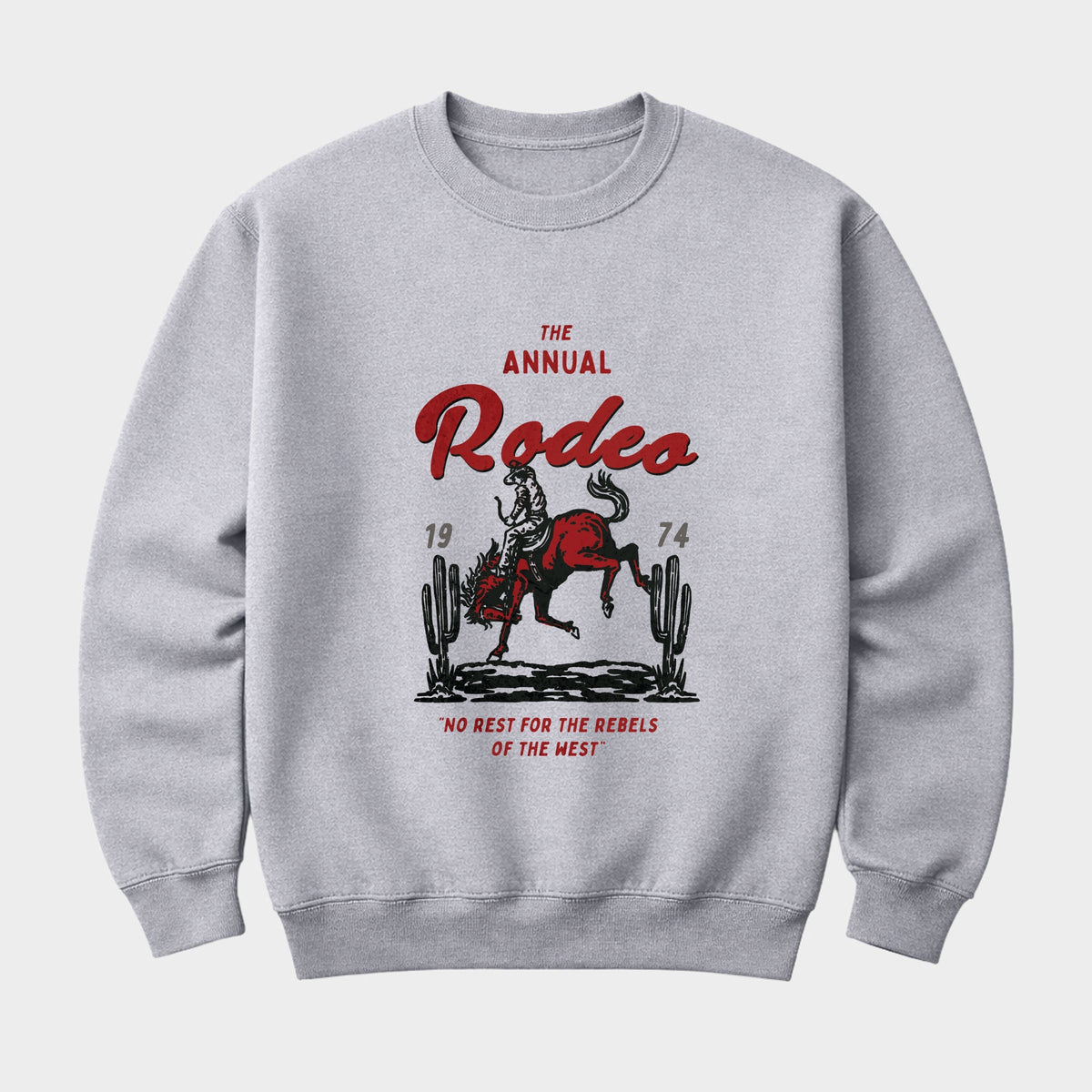 The Annual Rodeo Cowboy - Men's Graphic Sweatshirt