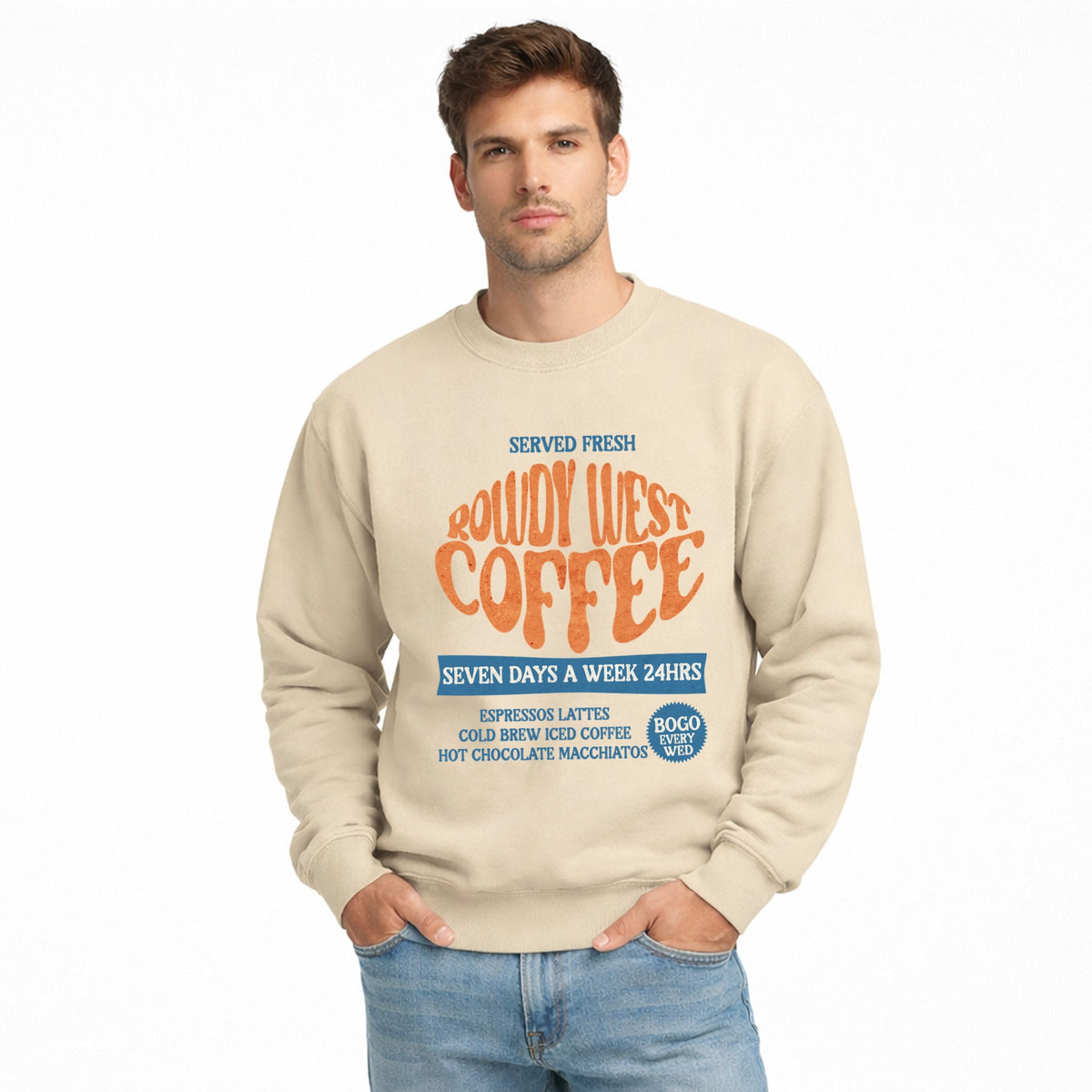 Rowdy West Coffee - Men's Graphic Sweatshirt