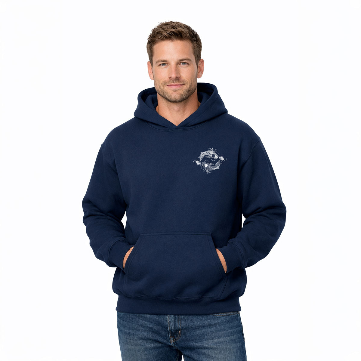 Yin Yang Koi Trading Co. - Men's Graphic Hoodie