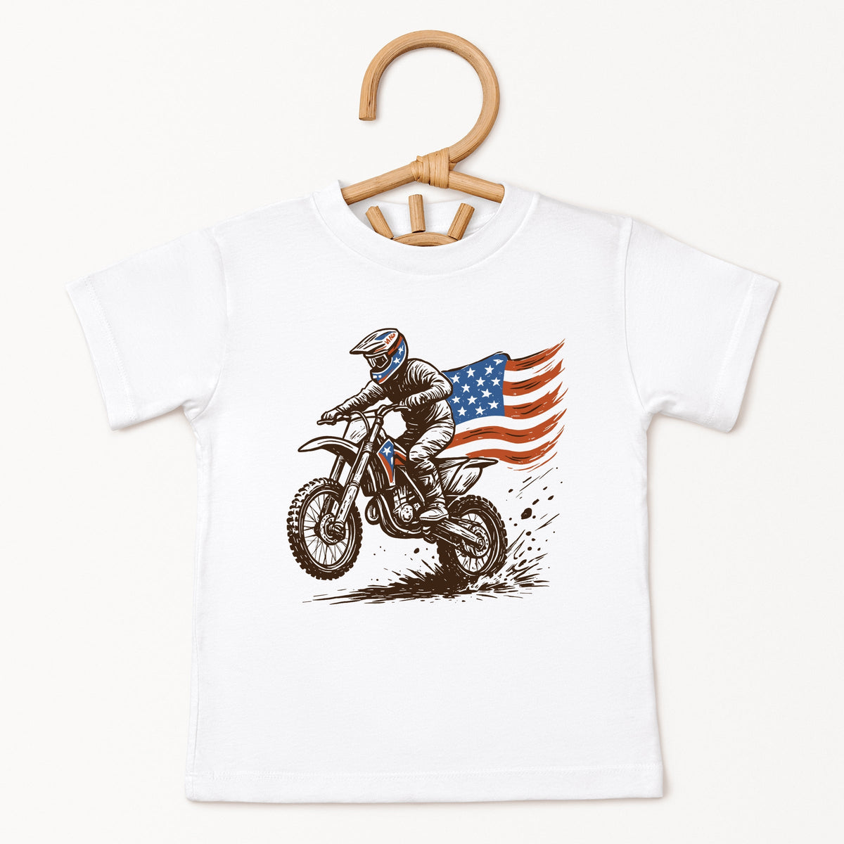 Dirtbike America - Toddler Short Sleeve Graphic T-Shirt