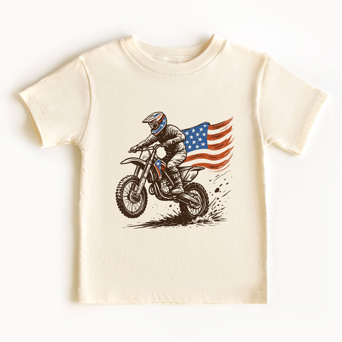 Dirtbike America - Toddler Short Sleeve Graphic T-Shirt